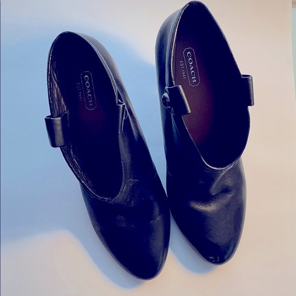 Coach Aliza leather low boot-black size 9.5 - Picture 3 of 12